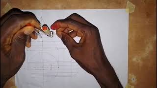 Curve of Interpenetration of a Cone and Cylinder OFFSET AXIS Type [upl. by Ahsitnauq]