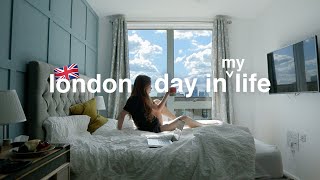 Realistic Day Living In London working exploring meeting friends [upl. by Aneelas398]