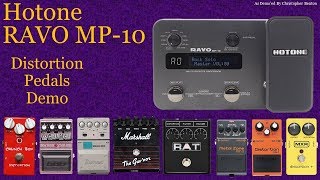 Hotone Ravo MP10  Demo of Distortion Pedals [upl. by Niliac]