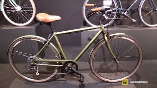 2019 Electra Bicycles Loft 7D Bike Khaki  Walkaround  2018 Eurobike [upl. by Ellehcil]