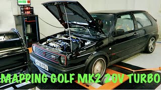 MAPPING AN IGNITRON ECU POWERED MK2 GOLF ON THE DYNO [upl. by Rickey]