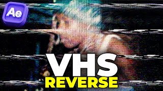 How to Create VHS REVERSE EFFECT in After Effects [upl. by Anael]