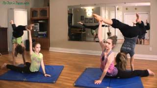 2 Person Acro Tricks Partner Handstand Stag [upl. by Ahseya114]