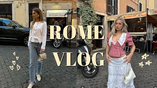 LETS GO TO ROME🇮🇹 shopping pasta exploring [upl. by Darmit]