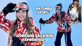 MY FIRST SNOW EXPERIENCE 😭 NAG SKI KAMI ANG SAYAAA  Mahalia E [upl. by Adella]