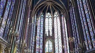 Inside of SainteChapelle Lower and Upper SainteChapelle paris travel france church [upl. by Korb]