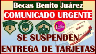 😱😓SE SUSPENDE LA ENTREGA DE TARJETAS Becas Benito Juárez 2024😱😓 [upl. by Kcinemod]