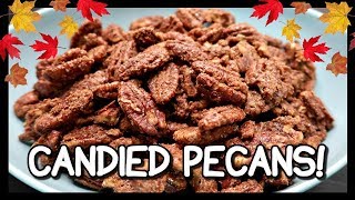 How To Make Candied Pecans 📍 How To With Kristin [upl. by Ahsenwahs492]