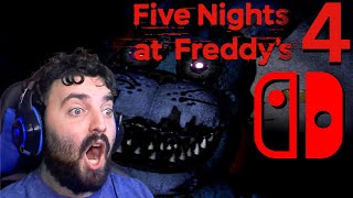 PLAYING FIVE NIGHTS AT FREDDYS 4 ON THE SWITCH THIS GAME SCARES ME [upl. by Nosmoht547]