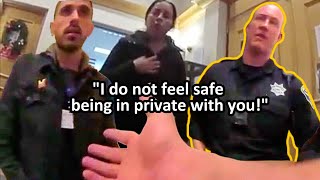 California Cop Ridicules Woman In Police Station Says His Badge  is quot123” What Would You Do [upl. by Freida]