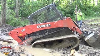 SWAMPED KUBOTA SKID STEER RESCUE [upl. by Naivaj336]