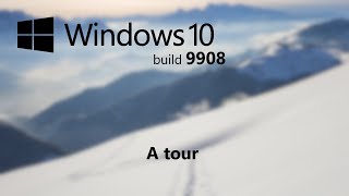 A tour of Windows 10 Threshold 1 build 9908 [upl. by Gall372]