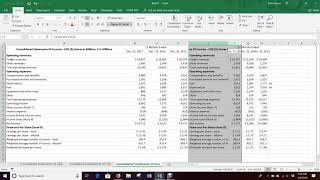 Pulling Company Financials Excel 2016 [upl. by Rennerb758]