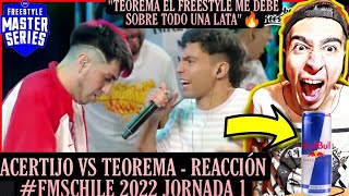 TEOREMA VS ACERTIJO REACCIÓN  ¡UNA LATA LE DEBE A TEOREMA EN SU PEEK🔥 FMSCHILE 2022 JORNADA 1 [upl. by Cleon]