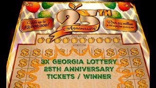 Georgia Lottery 25th Anniversary Tickets  Winner Repost [upl. by Grote]