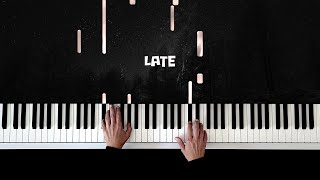 Late  Nils Frahm Piano Cover Piano Tutorial Relaxing Piano Music [upl. by Gerty]