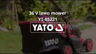 YT85221 Cordless lawnmower Body Only 36V2 X 18vYATOPOWER TOOLSCORDLESS [upl. by Adah]