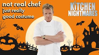 gordon ramsay dresses as a chef for halloween  Kitchen Nightmares  Gordon Ramsay [upl. by Ahsihat412]