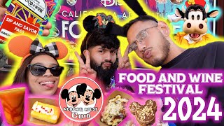 FOOD AND WINE FESTIVAL 2024  DISNEYS CALIFORNIA ADVENTURE WE EAT AND GET LITTY [upl. by Ttej376]