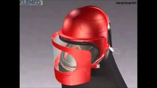 Casco de seguridad para Sandblasting [upl. by Ameehsat]