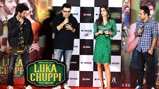 Luka Chuppi Official Trailer Launch  Kartik Aaryan Kriti Sanon Pankaj Tripathi [upl. by Ynafit]