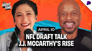 Mina Kimes on Baby Updates Booing People and NFL Draft Talk JJ McCarthy and the 2024 QB Class [upl. by Nnyladnarb]