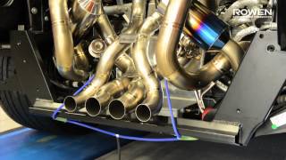 Lamborghini Aventador Exhaust Sound by ROWEN JAPAN [upl. by Ateinotna392]