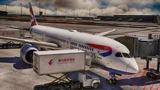 FULL FLIGHT London  Shanghai British Airways Boeing 7879 MSFS 2020 Vatsim ATC [upl. by Kingsley]