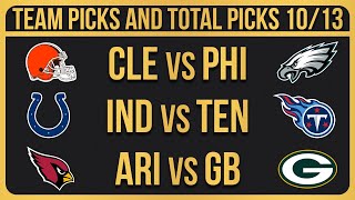 FREE NFL Picks Today 101324 NFL Week 6 Picks and Predictions [upl. by Aenyl]