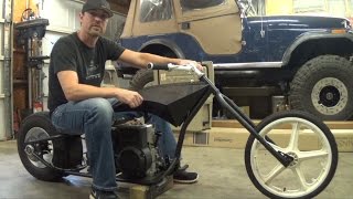 Mini Chopper Ride  Custom Built Motorcycle [upl. by Aicercul]