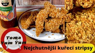 Nejchutnější kuřecí stripsy chutnají líp než z KFC rychlý a snadný recept Chicken strips [upl. by Eelanej398]