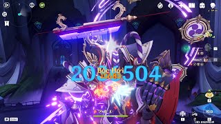 Mona nuke Scaramouche Boss  2 Milion Damage Genshin Impact [upl. by Mcquade]