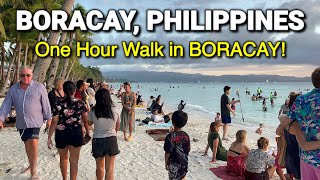 4K 🇵🇭 Boracay Philippines 2024  ONE HOUR WALKING TOUR in BORACAY [upl. by Raffaj494]