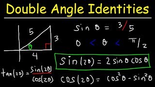 Double Angle Identities amp Formulas of Sin Cos amp Tan  Trigonometry [upl. by Sokem864]