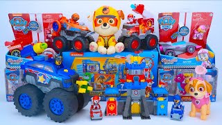 Paw Patrol Gaint Trucks Review  Mighty Movie  Rescue Wheels  Jungle Pups  paw patrol ASMR [upl. by Meggi530]