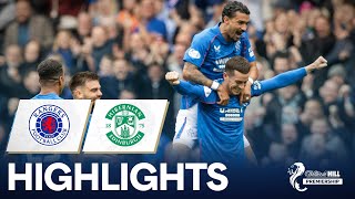 Rangers 10 Hibernian  Lawrence Scores Stunner to Secure Points  William Hill Premiership [upl. by Samohtnhoj]