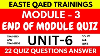 End of Module Quiz solution  Module 3 Quiz  All Unit Quiz Solution  22 Questions Module 3 Unit 6 [upl. by Ioyal]