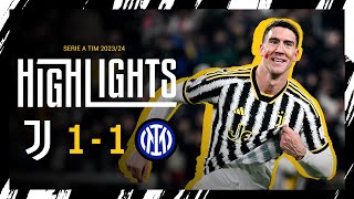 HIGHLIGHTS JUVENTUS 11 INTER  THE UNBEATEN RUN CONTINUES [upl. by Yelhs]