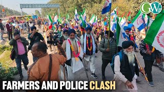 6 INJURED AS TEAR GAS FIRED AT FARMERS MARCHING TO DELHI [upl. by Irfan312]