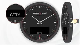 Selecting A New Country  ALFAJR ANADIGI CLOCK [upl. by Acirea670]