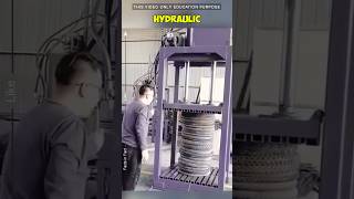 tires one by one and start the hydraulic press tires viralvideo shorts [upl. by Vlad]