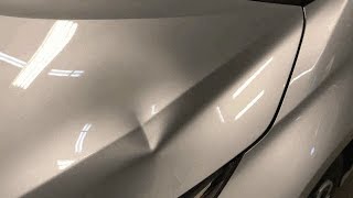 PDR Aluminum Hood Dent [upl. by Haduj]