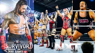 Roman Reigns War Games Match Rhyno Returns Seth Rollins Dance Partner  WWE NXT Highlights 2024 [upl. by Marfe]