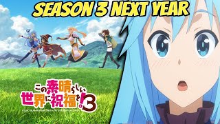 KonoSuba Ends for Now But Season 3 Releases in 2024 [upl. by Friedberg]