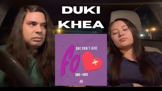 DUKI  She Dont Give a FO ft KHEA Reaccion de Artista Con Mi Novia [upl. by Novets]