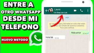 ASI ENTRE A OTRO WhatsApp DESDE MI TELEFONO  NUEVO METODO 2024 [upl. by Nadabus673]