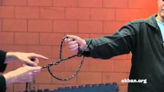 Tying up Shibari Jutsu with a Kusarigama chain  Ninjutsu weapons technique  AKBAN [upl. by Harmon]