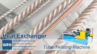 Heat Exchanger Corrugated Tube Twisting Machine [upl. by Odrahcir]