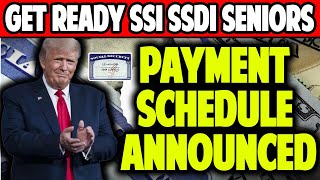 Get Ready SSI SSDI Seniors SSA Announces Payment Schedule for Upcoming Benefits [upl. by Jeminah]