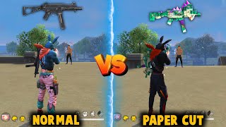 UMP  GATORS PAPERCUT VS WITHOUT SKIN UMP ABILITY TEST IN FREE FIRE BEST UMP SKIN  FREE FIRE [upl. by Ninos95]